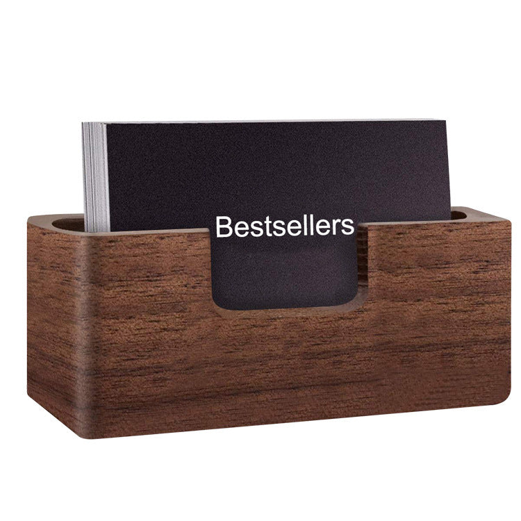 SIMPLE BUSINESS CARD HOLDER SOLID WOOD