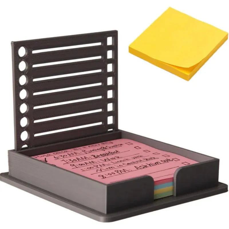 STICKY NOTE TEMPLATE STORAGE PLASTIC BOX