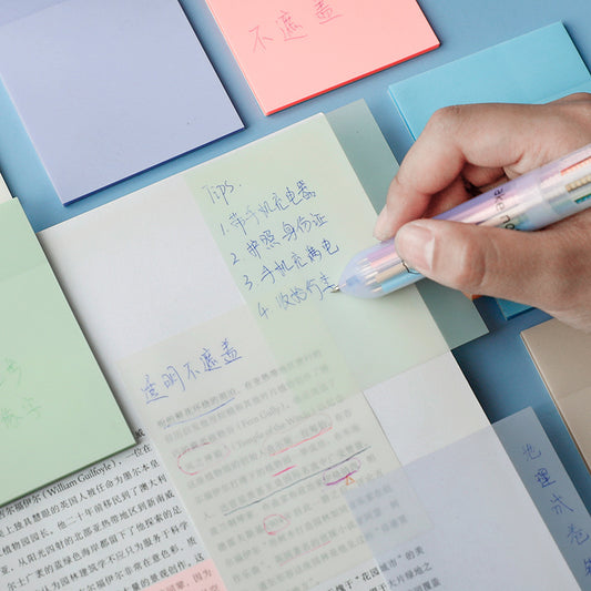 TRANSPARENT STICKY NOTE PADS WATERPROOF