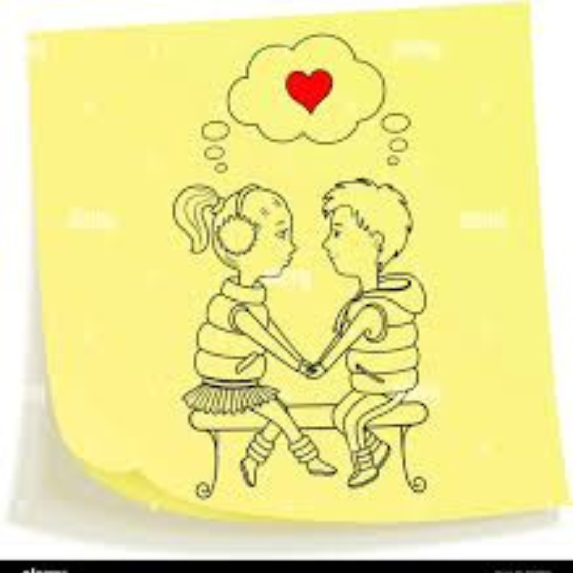 ROMANTIC STICKY NOTE